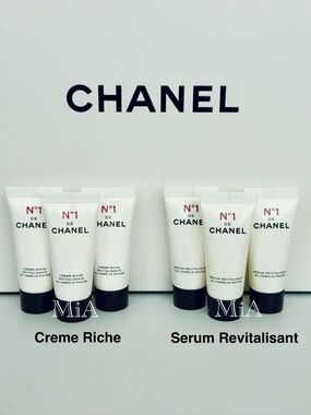 Chanel N°1 CREME RICHE & SERUM REVITALISANTE CAMELIA ROUGE Mini Size 5ml (6pcs)